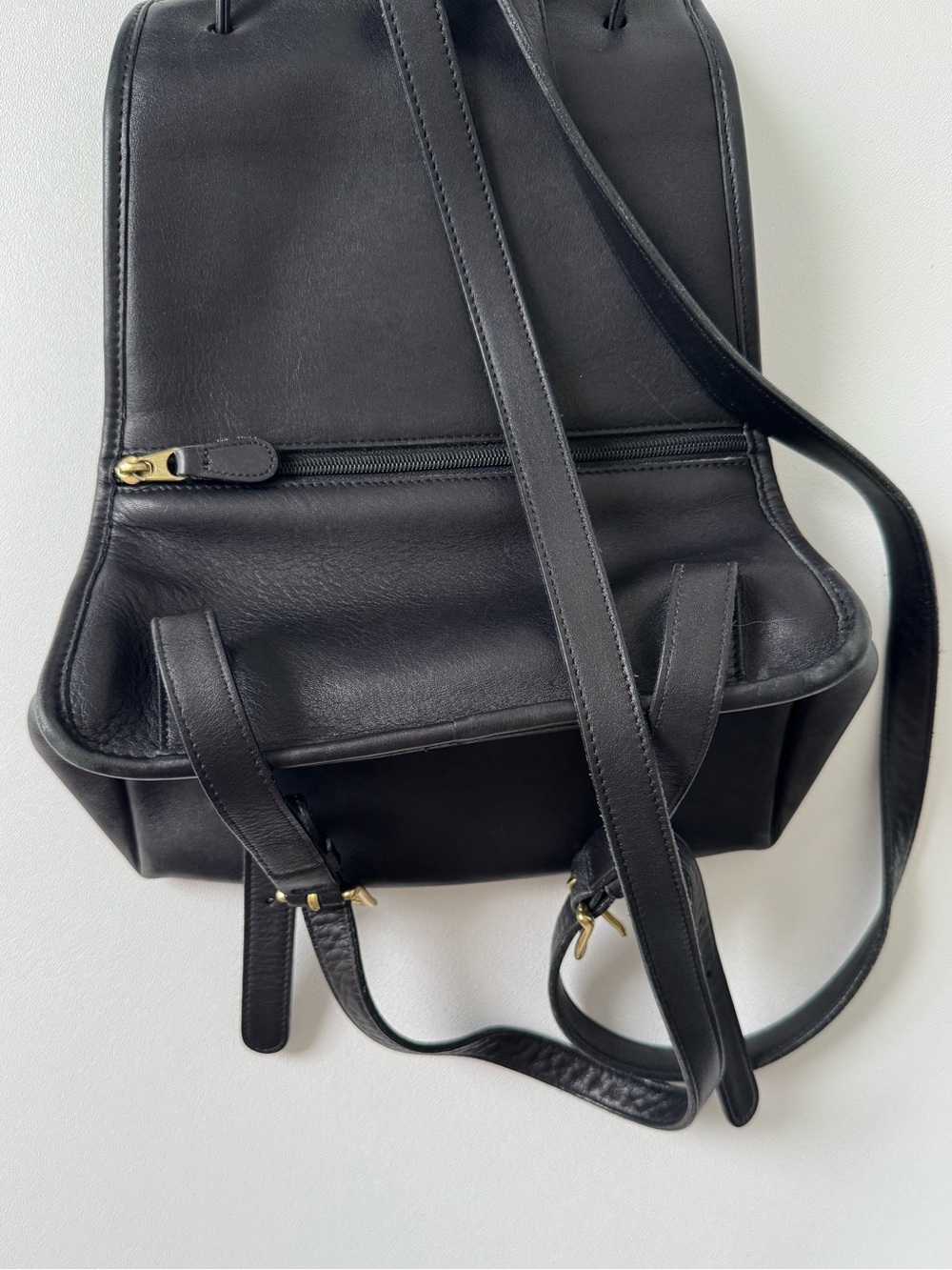 Coach Vintage 9791 Black Leather Daypack Backpack Purse - Picture 5 of 14